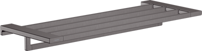 AddStoris Поличка для рушників із тримачем 63.0/64.8 x 24.8 см Brushed Black (41751340) 41751340 фото