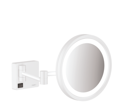 AddStoris Дзеркало для гоління з LED освітленням, білий матовий (41790700) 41790700 фото