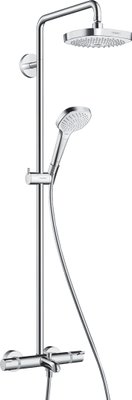 Душова система Croma Select E 180 2jet Showerpipe з термостатом для ванни, White/Chrome (27352400) 27352400 фото