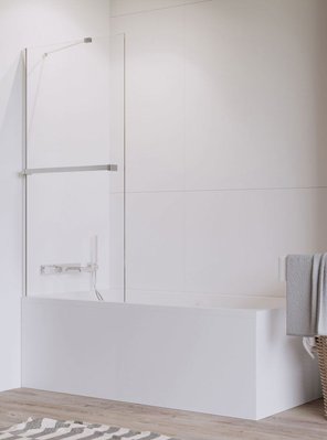 Скляна шторка для ванни RADAWAY Idea PNJ з рушнико-тримачем 50 см скло прозоре 10001050-01-01W 10001050-01-01W фото