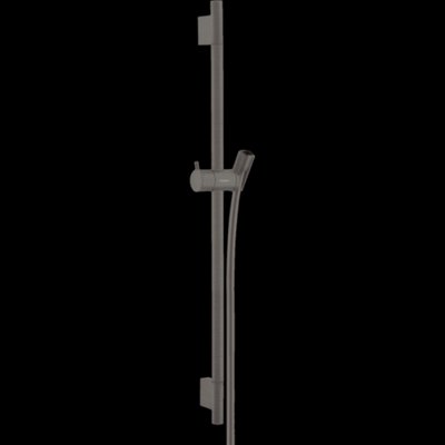 Душова штанга Unica S Pura 65 см зі шлангом 160 см Brushed Black (28632340) 28632340 фото